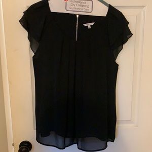 Black Naked Zebra Blouse